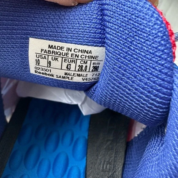 Reebok Blue and‎ Red Sneakers